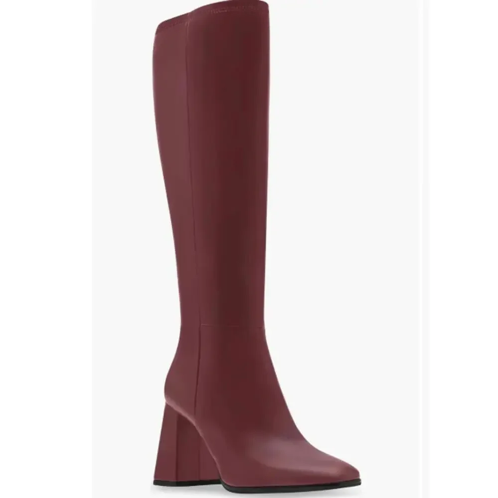 New Livah Knee High Boot (Women) Steve Madden Burgundy 10